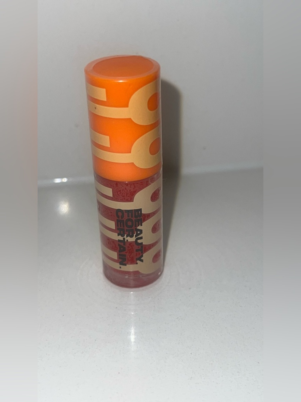 Beauty For Certain Lip Gloss Siren Sheer Pink High Shine Non Sticky New